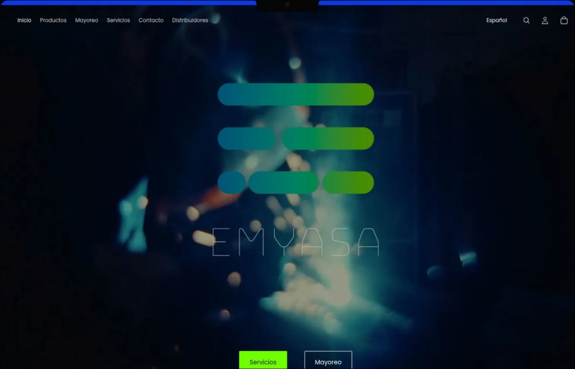 EMYASA — Inicio: captura del sitio web.